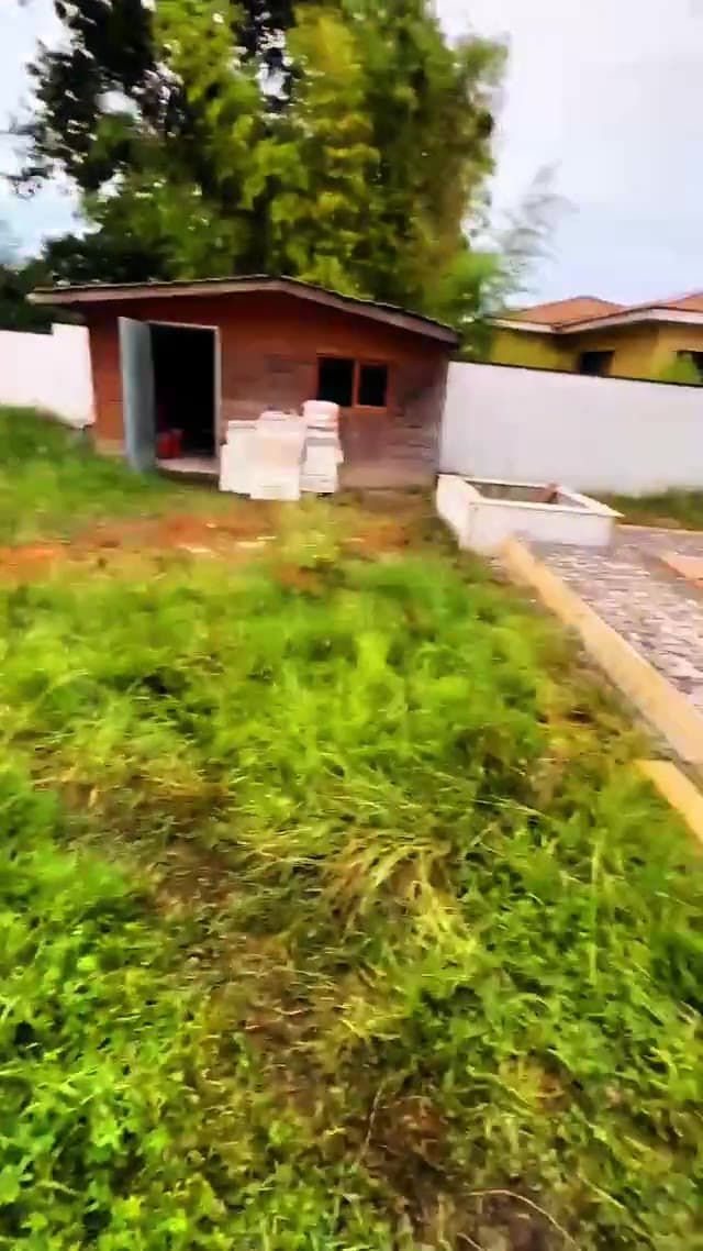 Tour du terrain autour d'un chantier, abri de jardin et allée - Aurès Construction